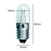 Small 6.3V 1.6W 250MA E10 Light Bulb 10X28mm (Pack of 5) - Image 2