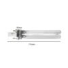 11W PLS UV Clear Germicidal Bulb for Water Pond Tank Filter Short 175mm - Image 2