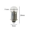 12V 1.2W 100ma BA9S 11mm x 24mm Small Round Light Bulb (Pack of 5) - Image 2