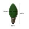 7X Replacement Christmas Light Bulbs 12V 3W E12 Opaque Multi Coloured Small Screw In Cone Shaped Bulbs - Image 2