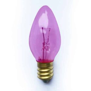 X3 Replacement Christmas Light Bulbs VIOLET / PURPLE 12V 3W E12 Clear Small Screw In Cone Shaped Bulb