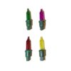 6V 789 Replacement Christmas Fairy Light Bulbs 4 Pack Coloured Push in tab green base - Image 2
