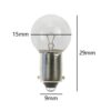 12V 6W 500ma BA9S 15mm x 29mm Small Round Light Bulb (Pack of 5) - Image 2