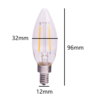 Lutec London E12 LED 2W Candle Outdoor Light Bulb 6V - Warm White - Image 3