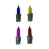 12V 788N Replacement Christmas Fairy Light Bulbs 4 Pack Coloured Push in notched tab green base - Image 2