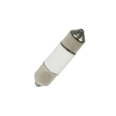 6mm x 24mm Frosted Festoon Lamp Light Bulbs (Pack of 5)