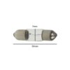 7mm x 30mm Festoon Lamp Light Bulbs (Pack of 5) - Image 2