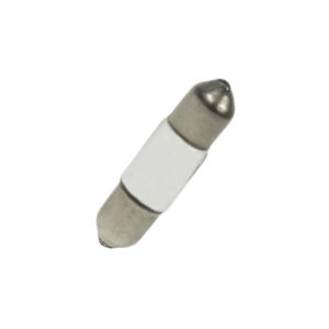 7mm x 30mm Frosted Festoon Lamp Light Bulbs (Pack of 5)