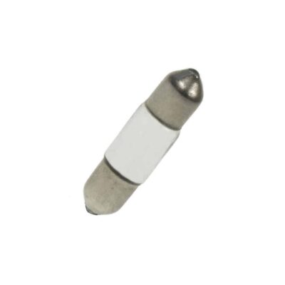 7mm x 30mm Frosted Festoon Lamp Light Bulbs (Pack of 5)
