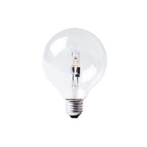 Large Round Globe 80mm Halogen 28W 230V E27 Clear
