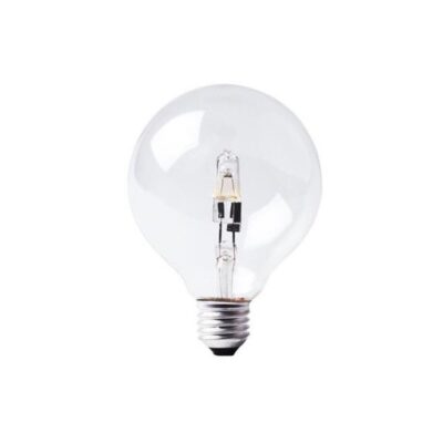 Large Round Globe 80mm Halogen 28W 230V E27 Clear