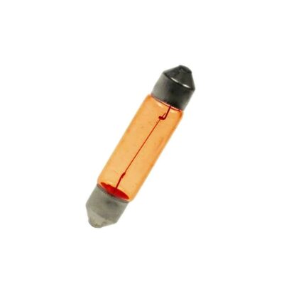 8mm x 36mm Amber Festoon Lamp Light Bulbs (Pack of 5)