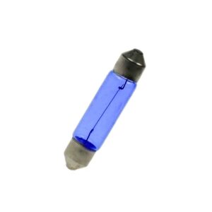 8mm x 31mm Blue Festoon Lamp Light Bulbs (Pack of 5)