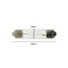 8mm x 39mm Festoon Lamp Light Bulbs (Pack of 5) - Image 2