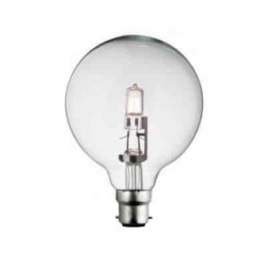 Large Round Globe 95mm Halogen 28W 230V BC Clear