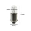 130V 2.6W 20ma 9mm x 23mm BA9S Small Light Bulb (Pack of 5) - Image 2