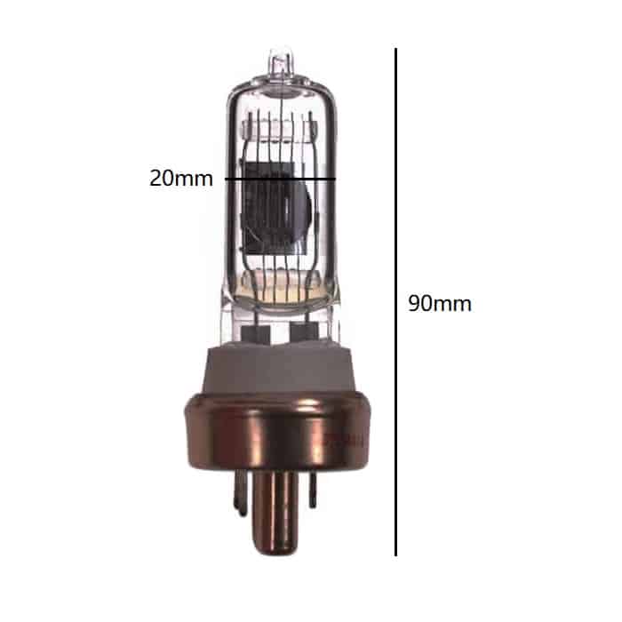A1/268 240V 500W ESP Projector Bulb G17T Base - Image 2