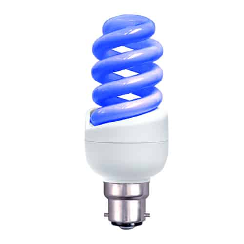 BLUE 11W BC Spiral CFL Energy Saving Light Bulb