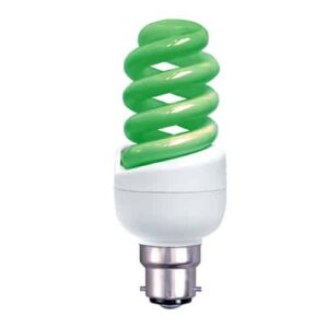 GREEN 11W BC Spiral CFL Energy Saving Light Bulb
