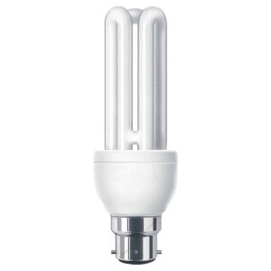 11W BC3 Stick CFL Energy Saving Light Bulb 240V Warm White 3 Pins