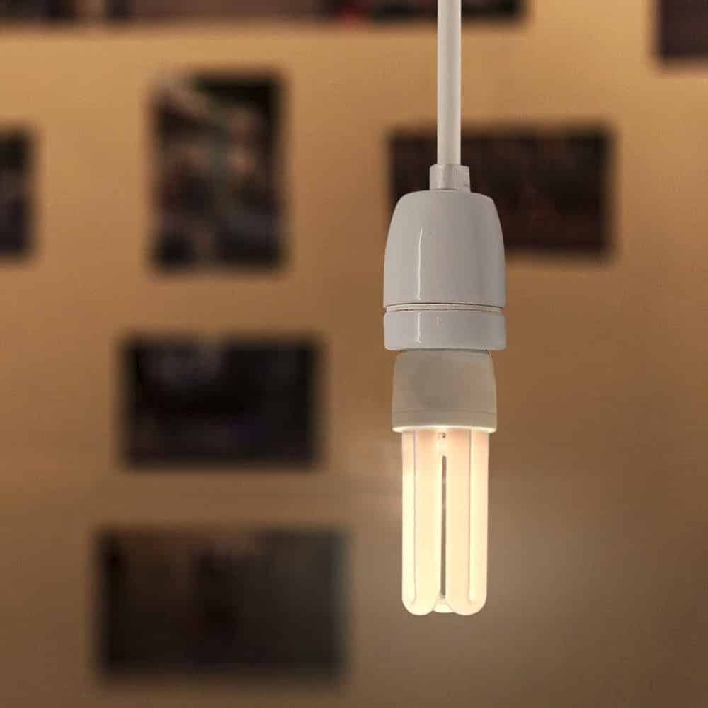 11W BC3 Stick CFL Energy Saving Light Bulb 240V Warm White 3 Pins - Image 3