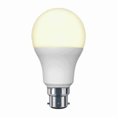 10W LED Warm White Round GLS Household Light Bulb 240v - 3 Pins BC3