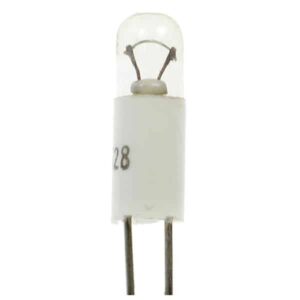 T1 1/4 cm (2.54mm) BI-PINs 4.5mm x 15mm Small Light Bulb (Pack of 5)