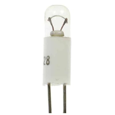 T1 1/4 cm (2.54mm) BI-PINs 4.5mm x 15mm Small Light Bulb (Pack of 5)