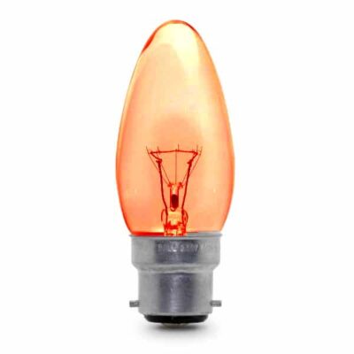 Orange Candle General Household Incandescent Light Bulb 240v - BC