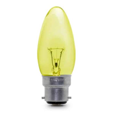 Yellow Candle General Household Incandescent Light Bulb 240v - BC