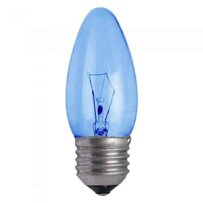 Blue Candle Household Incandescent Light Bulb 240v - ES