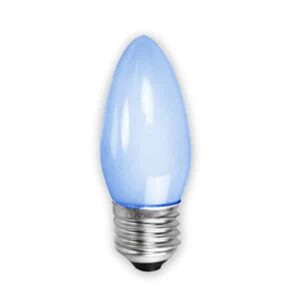 Blue Opaque Candle Household Incandescent Light Bulb 240v - ES
