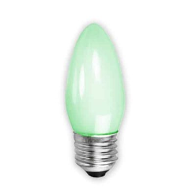 Green Opaque Candle Household Incandescent Light Bulb 240v - ES