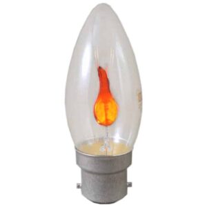 Flicker Flame Candle 240v 3w - BC BA22D