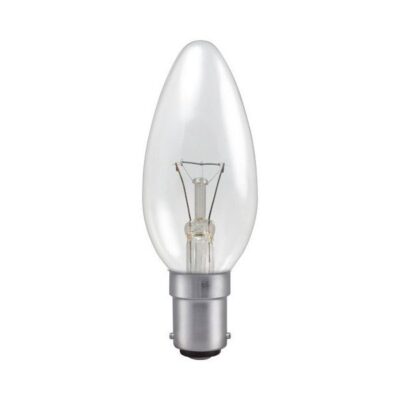 Clear Candle General Household Incandescent Light Bulb 240v - SBC