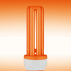 ORANGE / AMBER 11W ES Stick CFL Energy Saving Light Bulb - Image 2