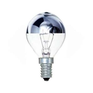 Crown Silver 40W Golf Ball General Incandescent Light Bulb UK 240V - SES E14 Base