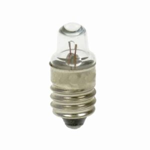 1.2V 220MA E10 Lens End Light Bulb 9mm X 24mm (Pack of 5)