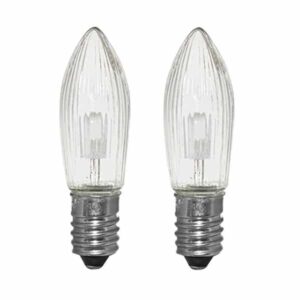 X2 E10 Small Candle LED 10-55V Christmas Bridge Arch Replacement Light Bulbs RF7 Small Screw MES