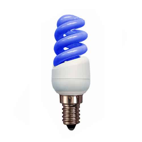 BLUE 11W SES Spiral CFL Energy Saving Light Bulb