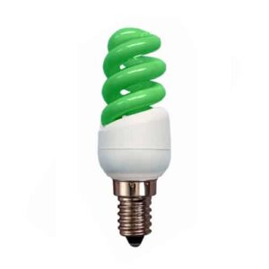 GREEN 11W SES Spiral CFL Energy Saving Light Bulb