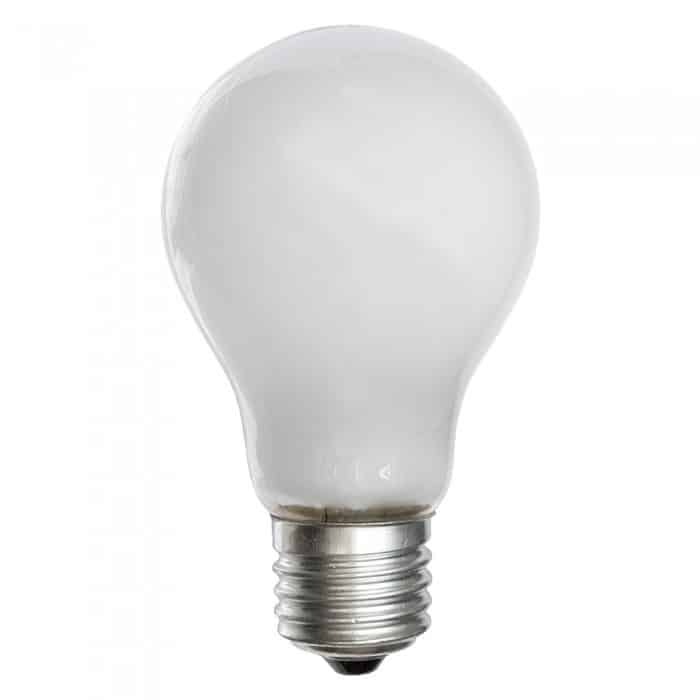 Pearl / White Opaque GLS General Household Incandescent Light Bulb 240v - ES