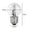 42W Halogen Clear Round Golf Ball Household Light Bulb 240V - ES E27 - Image 2