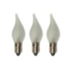 x3 E10 Small Frosted Candle 8V 2W Christmas 30 Set Replacement Light Bulbs Small Screw In MES