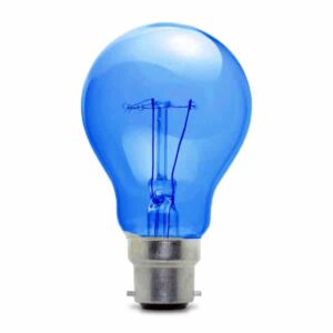 Blue GLS Incandescent Light Bulb 110v - BC