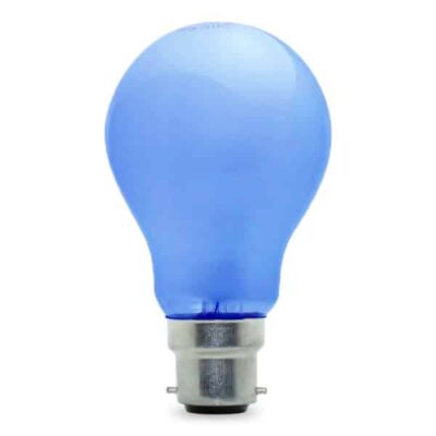 Blue Opaque GLS Incandescent Light Bulb 110v - BC