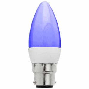 BC LED 3W Candle Light Bulb 240v - Blue