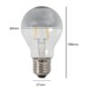LED Crown Silver 4W GLS General Light Bulb UK 240V - ES E27 Base - Image 2