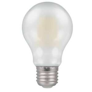 Frosted Glass - Warm White 2700K Filament LED Round GLS Household Light Bulb 240v - ES E27