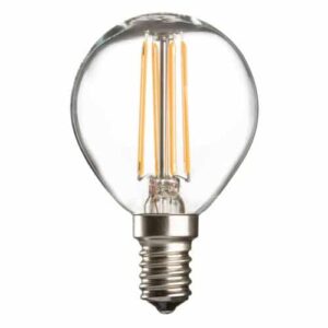 Clear - Filament LED Round Golf Ball Household Light Bulb 4w - SES